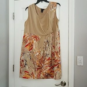 Lane Bryant Sleeveless Cream Dress - Size 20